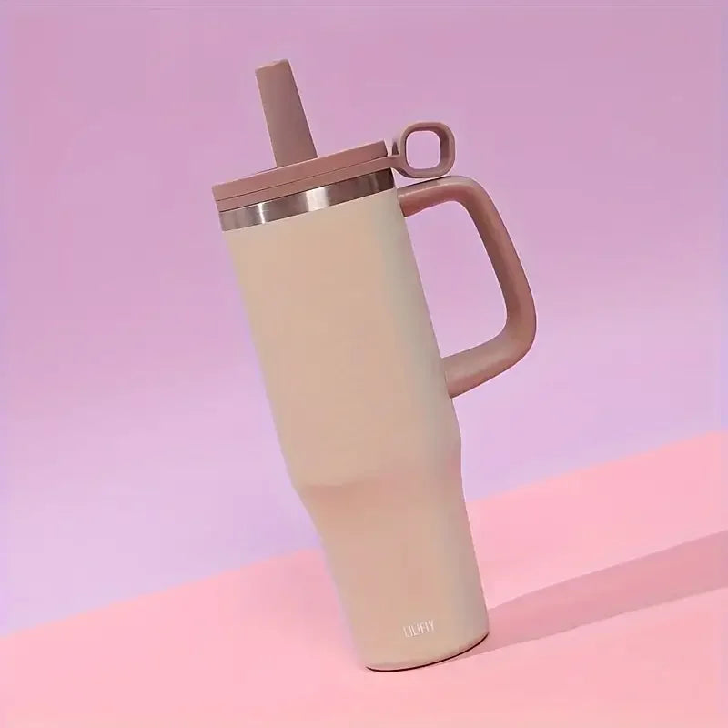 Drinkware 304 Stainless Steel Travel Cup With Handle For Car