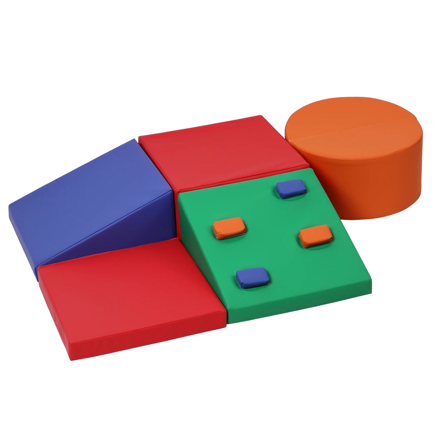 Foam Climbing Blocks for Toddlers and Preschoolers - Soft Climbing Indoor Set - Active Play Set for Climbing, Crawling 5PCS