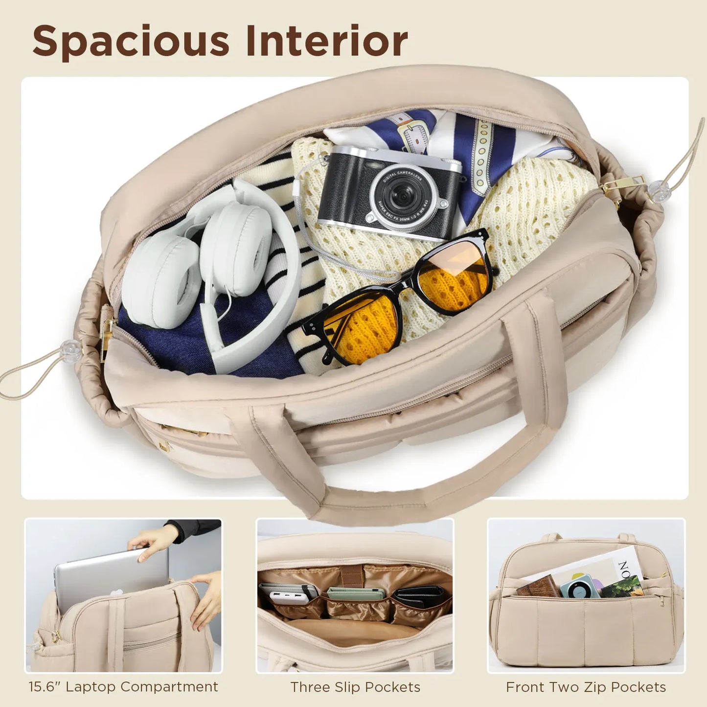 Guangdong Quilted Weekender Duffel Bag For Daily Travel