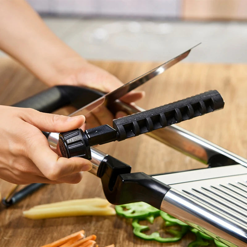 OMESER W1027 Adjustable Slicer Stainless Steel Vegetable Cutter