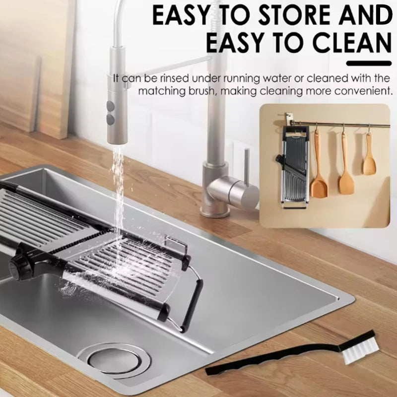 OMESER W1027 Adjustable Slicer Stainless Steel Vegetable Cutter