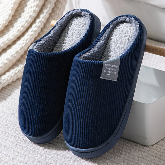 Warm Plush Home Slippers For Men And Women Anti Slip