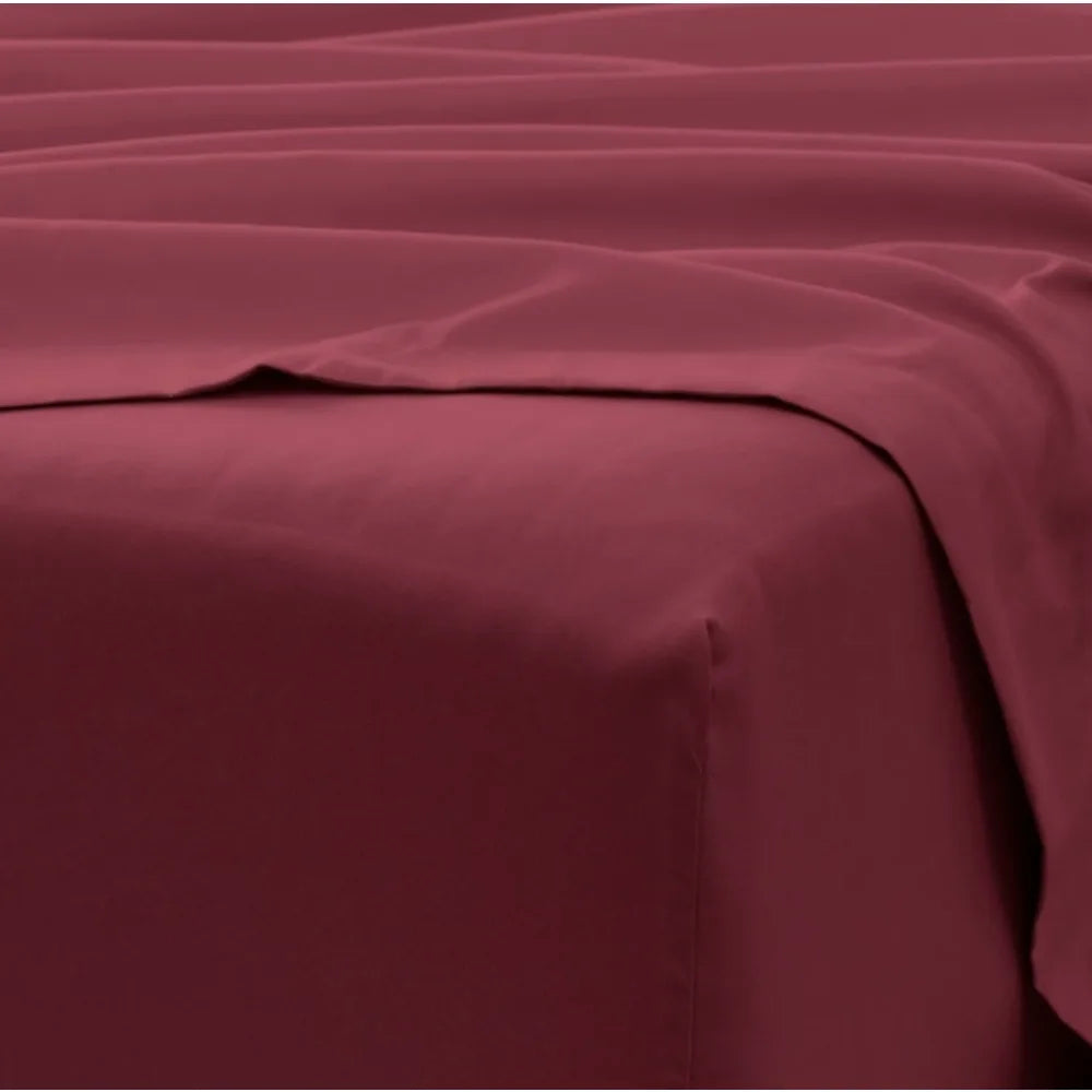 CN Guangdong 6-Piece Solid Microfiber Queen Sheet Set