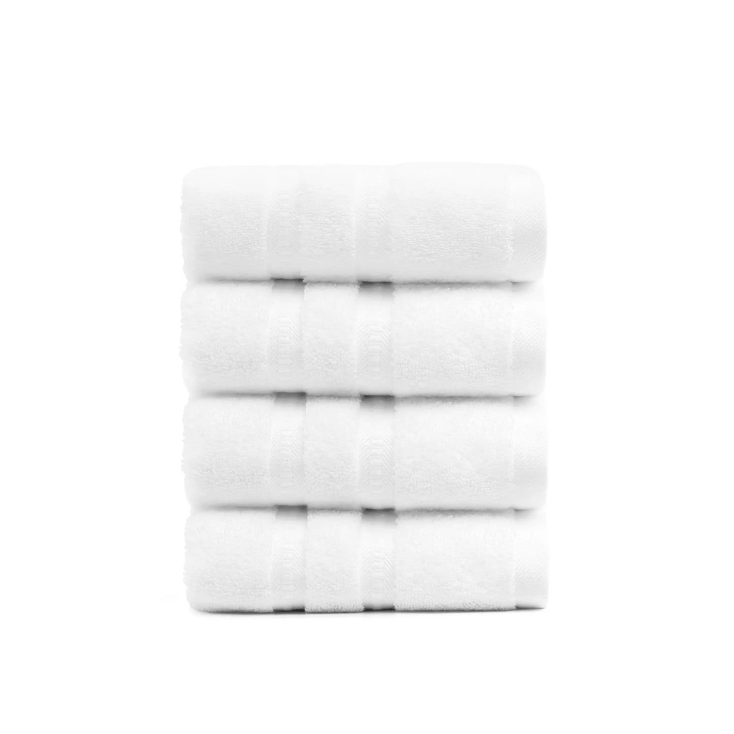 Simple&Opulence 100% Cotton Hand Towels- Set of 4 (16"x28"),Ultra Soft and Highly Absorbent 650GSM Face Towels for Bathroom