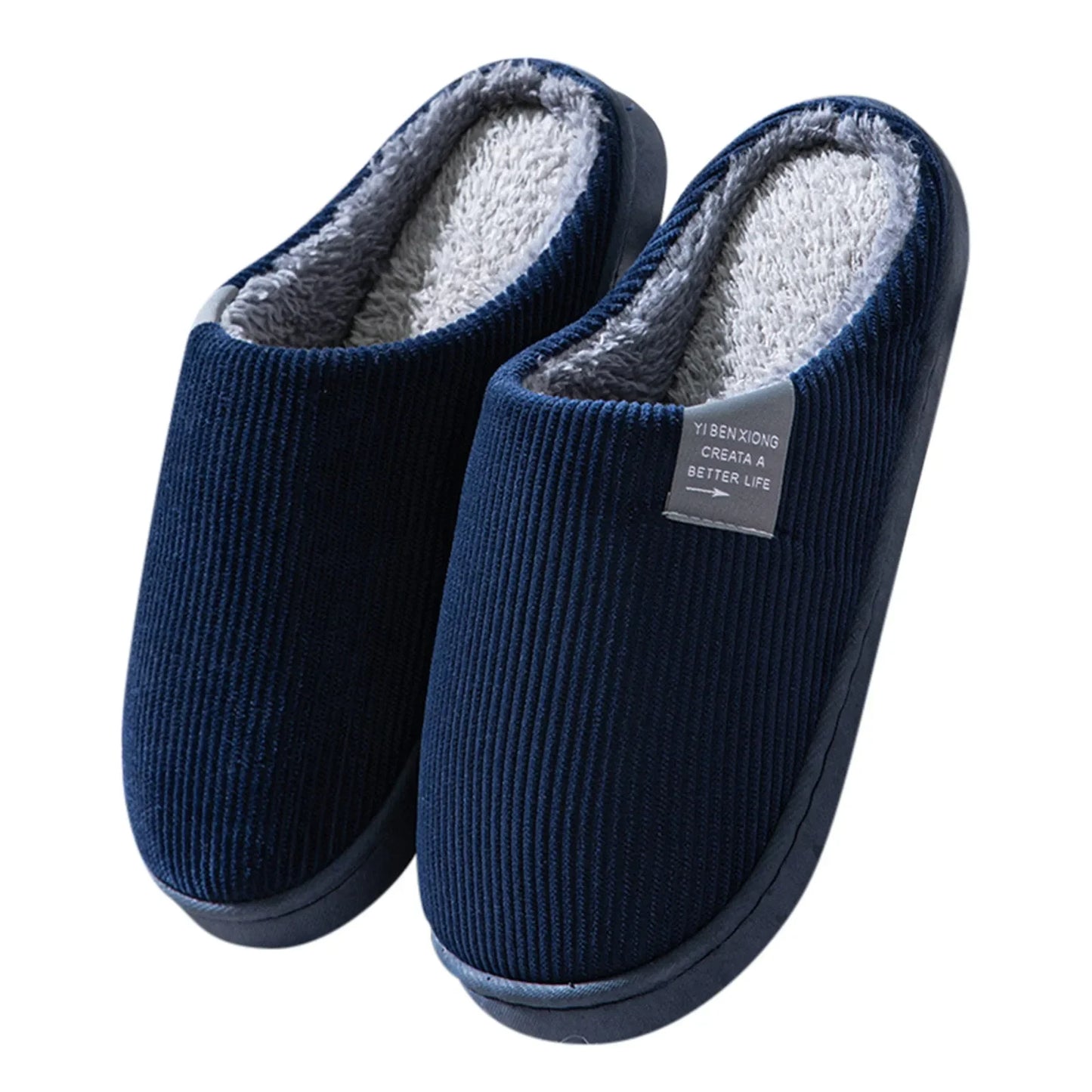 Warm Plush Home Slippers For Men And Women Anti Slip