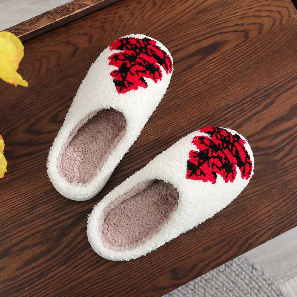 Christmas Tree Cotton Slippers For Indoor Comfort Breathable Unisex