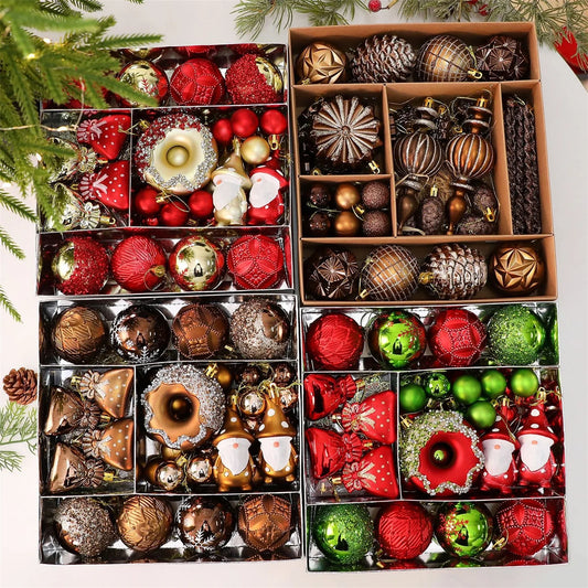 Christmas Gift Painted Christmas Ball Set Ornament Christmas Decoration Christmas Tree Ornament Decoration Merry Christmas