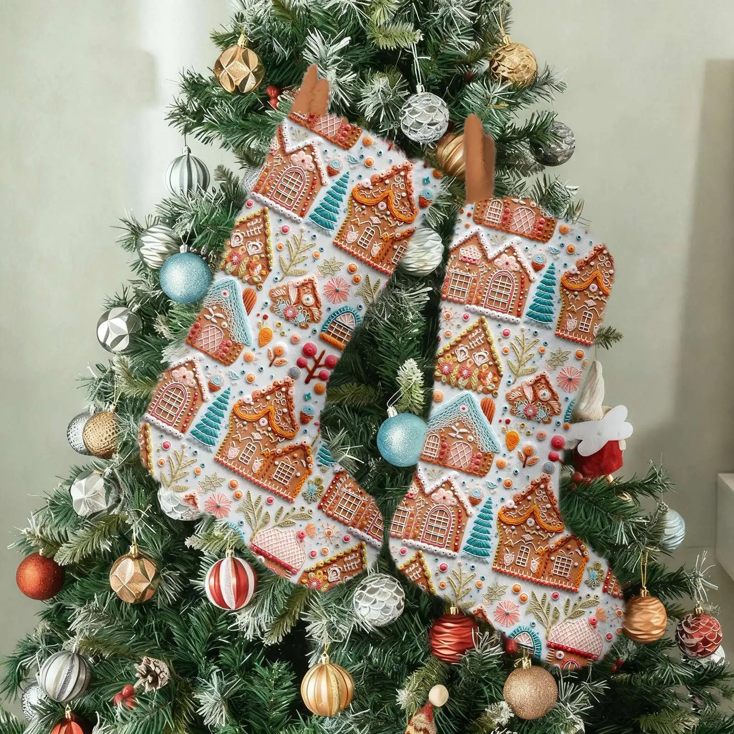 Christmas Stocking Ornaments Christmas Tree Decoration Pendants Christmas Decoration 2025 новогодний декор