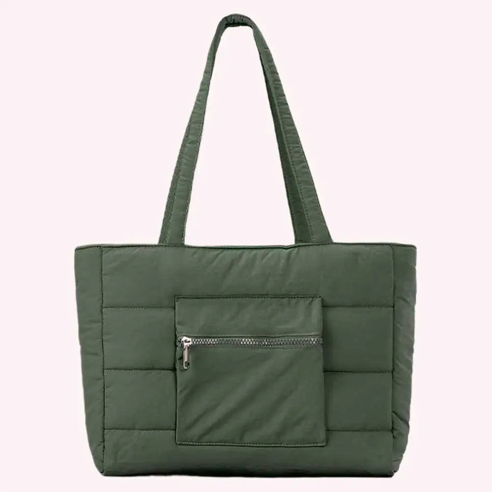 APWIKOGER Puffer Tote Bag Shoulder Carryall For Women With Zipper