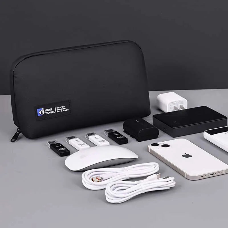 New Portable Wire USB Organizer Bag Travel Earphone Powerbank Data Lines Storage Pouch Large Capacity Mouse Cable Bag