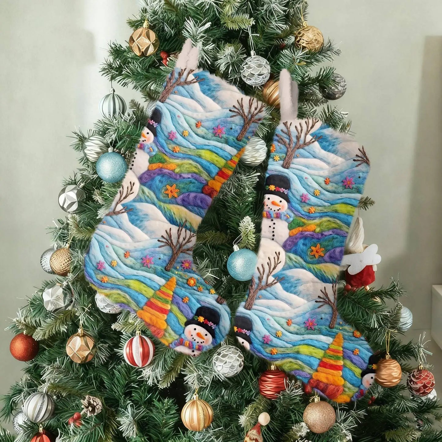 Christmas Stocking Ornaments Christmas Tree Decoration Pendants Christmas Decoration 2025 новогодний декор