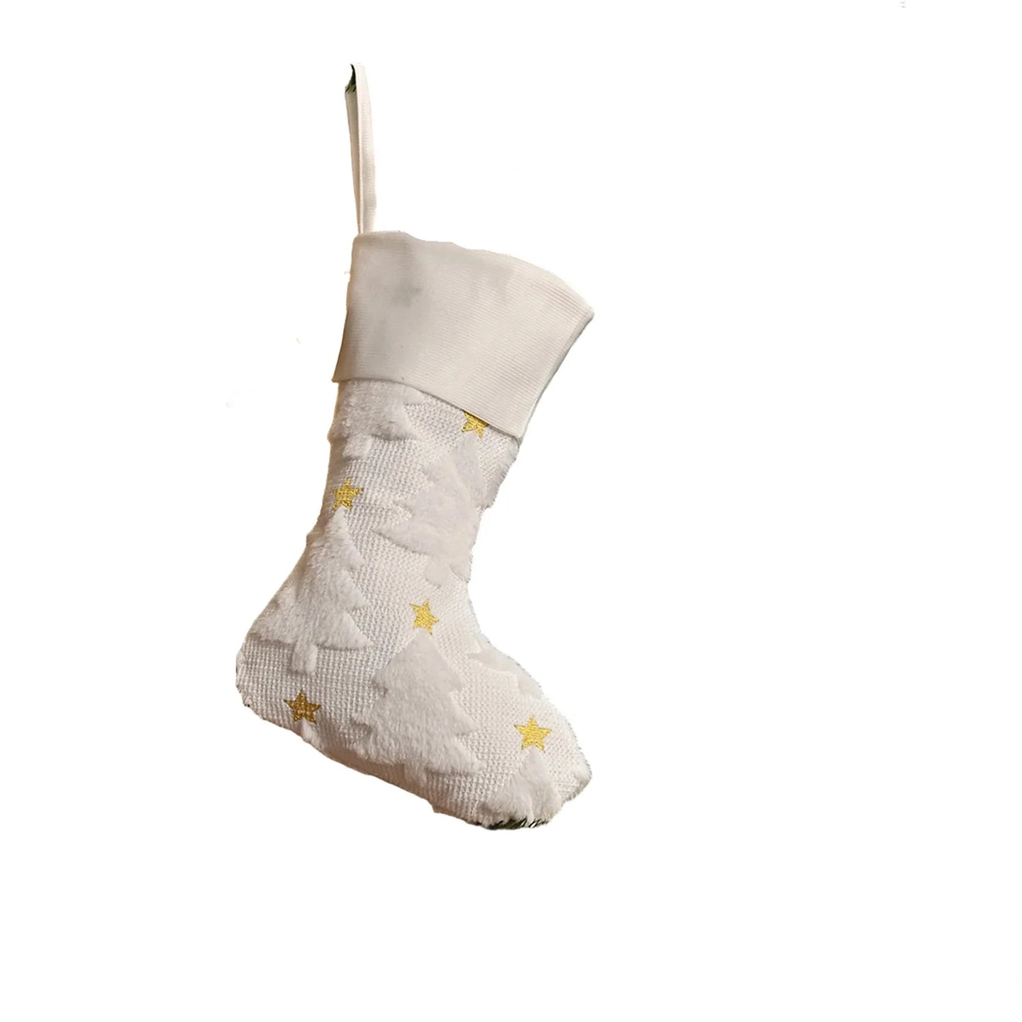Popular Five-Star Christmas Stockings Christmas Stockings Christmas Decorative Stockings Embroidered Plush Stockings
