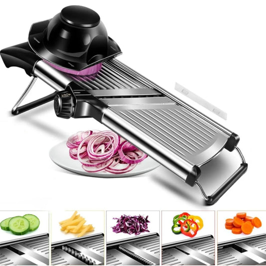 OMESER W1027 Adjustable Slicer Stainless Steel Vegetable Cutter