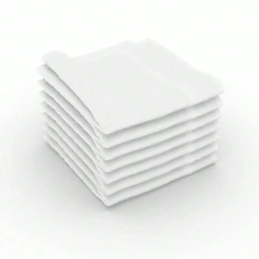 Wash cloth 100% Cotton 12x12 Baby Soft Fabric White Extra Absorbent pack of 24