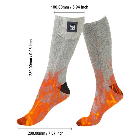 JOCESTYLECN Electric Heated Socks With Three Level Temperature