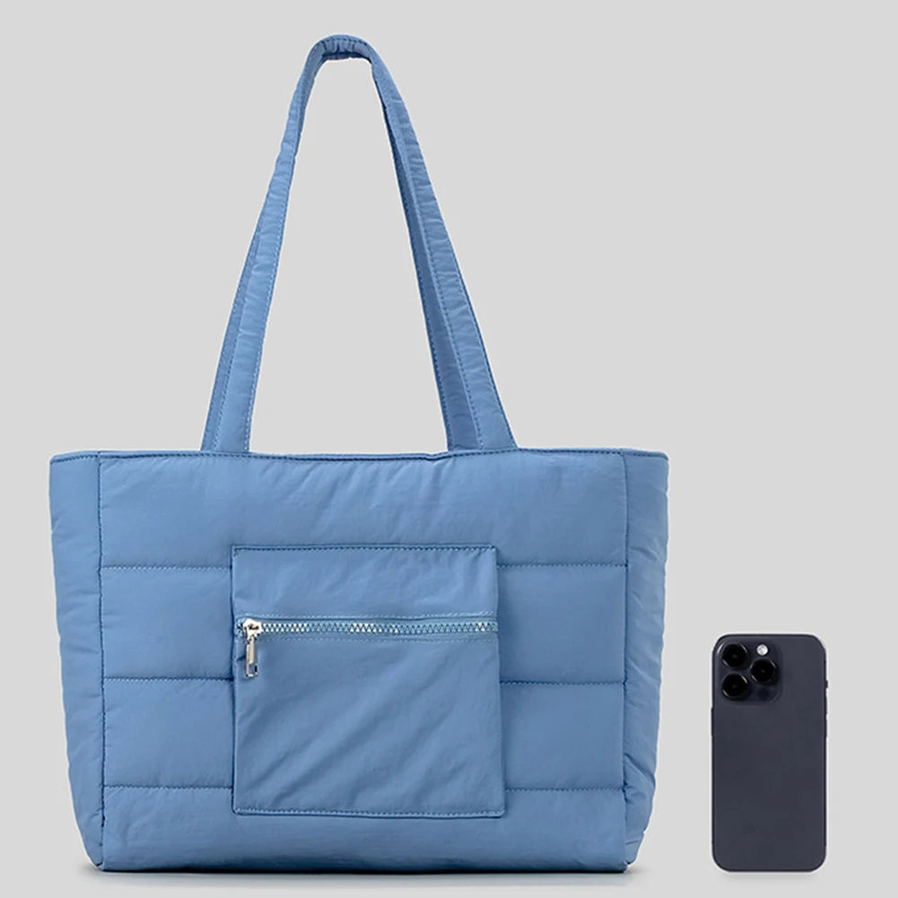 APWIKOGER Puffer Tote Bag Shoulder Carryall For Women With Zipper