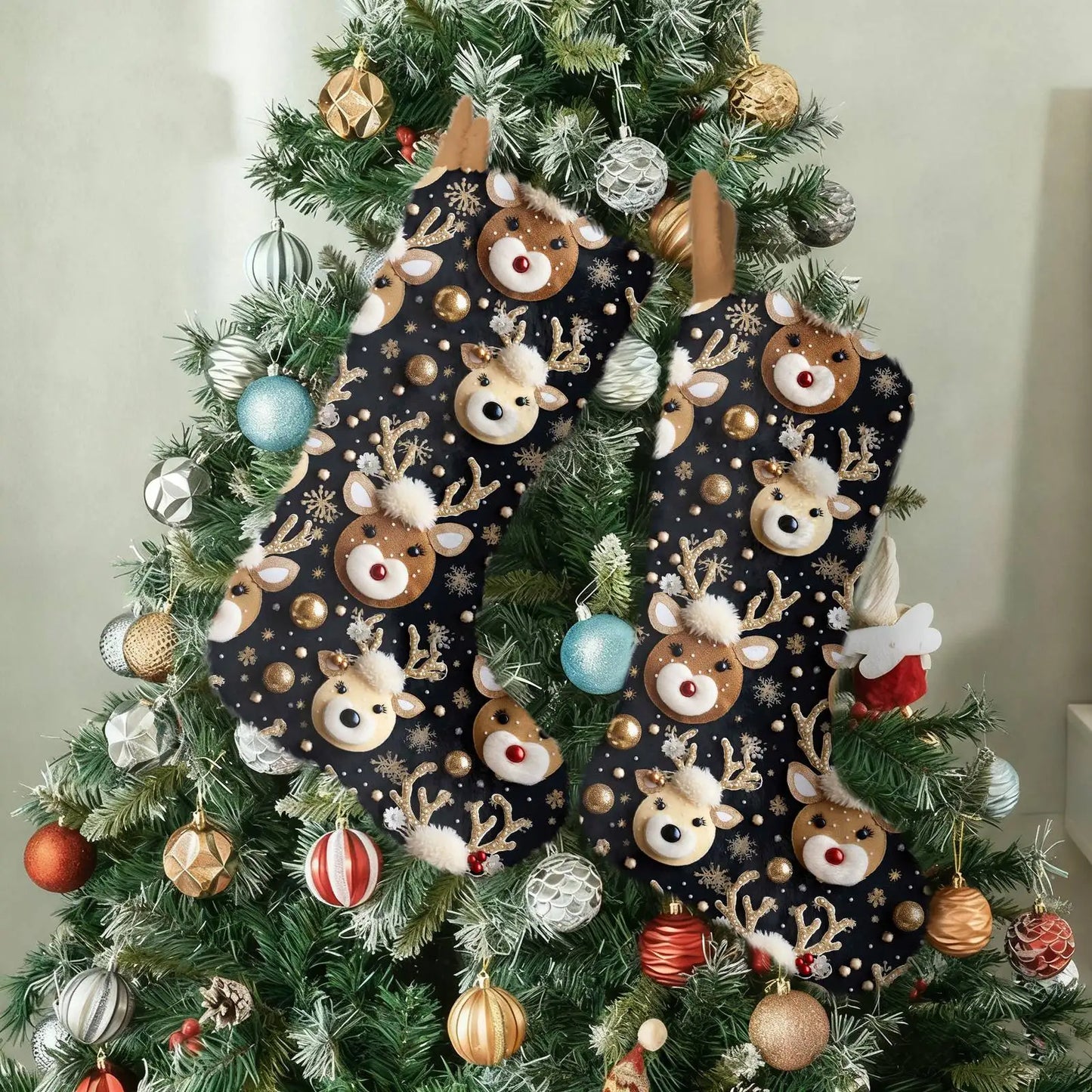 Christmas Stocking Ornaments Christmas Tree Decoration Pendants Christmas Decoration 2025 новогодний декор