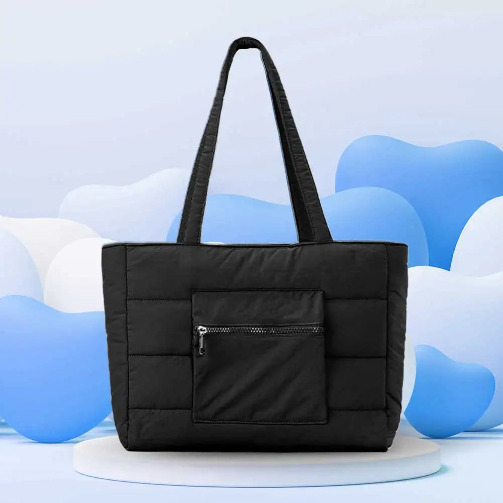 APWIKOGER Puffer Tote Bag Shoulder Carryall For Women With Zipper