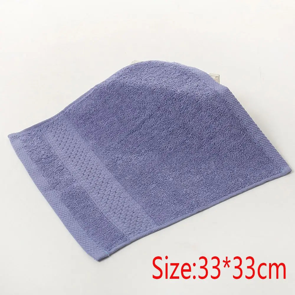 Extreme Comfort Cotton Antibacterial Absorbent Face Towel Square Scarf Dry Body Wash Cloths