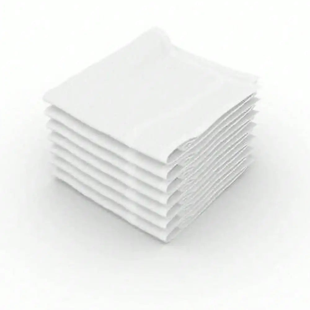 Wash cloth 100% Cotton 12x12 Baby Soft Fabric White Extra Absorbent pack of 24