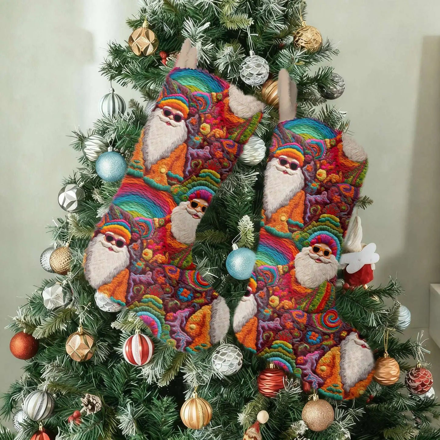 Christmas Stocking Ornaments Christmas Tree Decoration Pendants Christmas Decoration 2025 новогодний декор