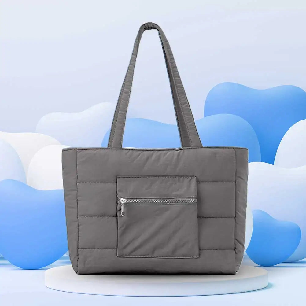 APWIKOGER Puffer Tote Bag Shoulder Carryall For Women With Zipper