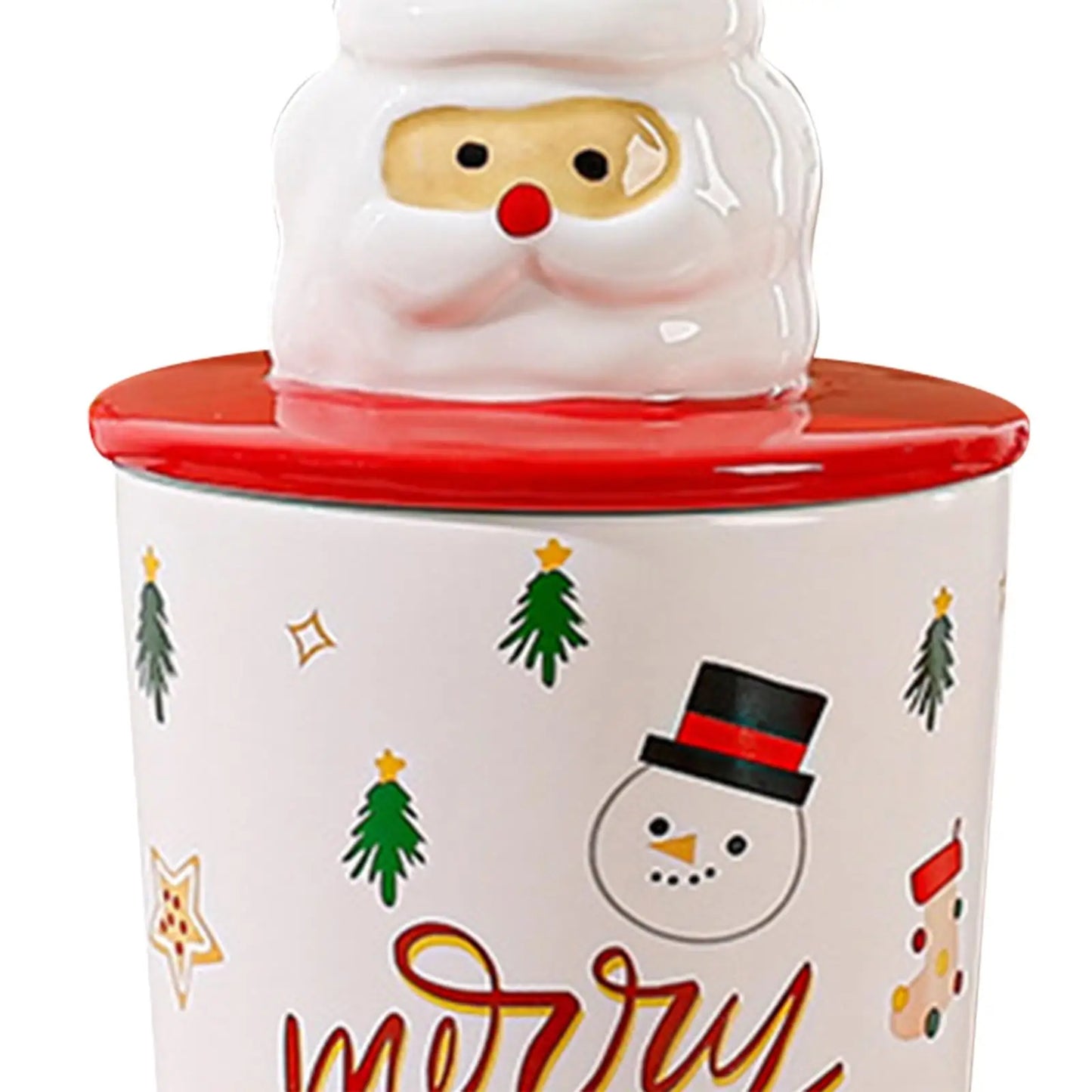 Gift Box Latte Mug Lovely Christmas Tumbler Latte Tea Cup with Lid Porcelain Coffee Cup for Latte Milk Gift Drinking Hot Coffee